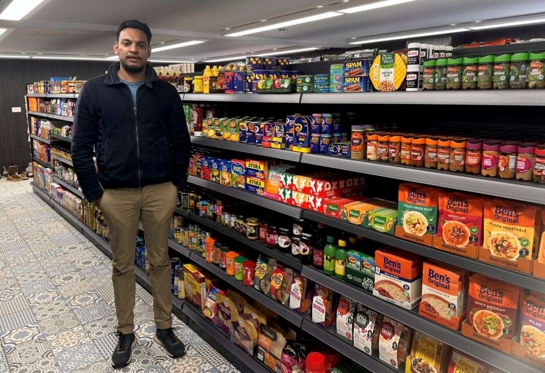 Owner of Yalding Supermarket and Mr Dan's Takeaway, Dan Mahendran