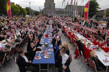 Royal Wedding parade and Street Party Gravesend Town Centre