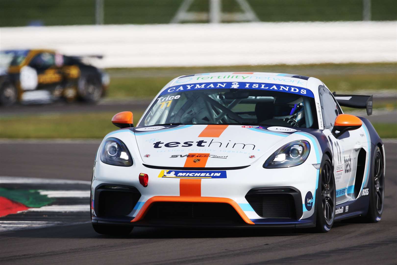 Deal's Toby Trice test driving his Porsche Picture: Jakob Ebrey