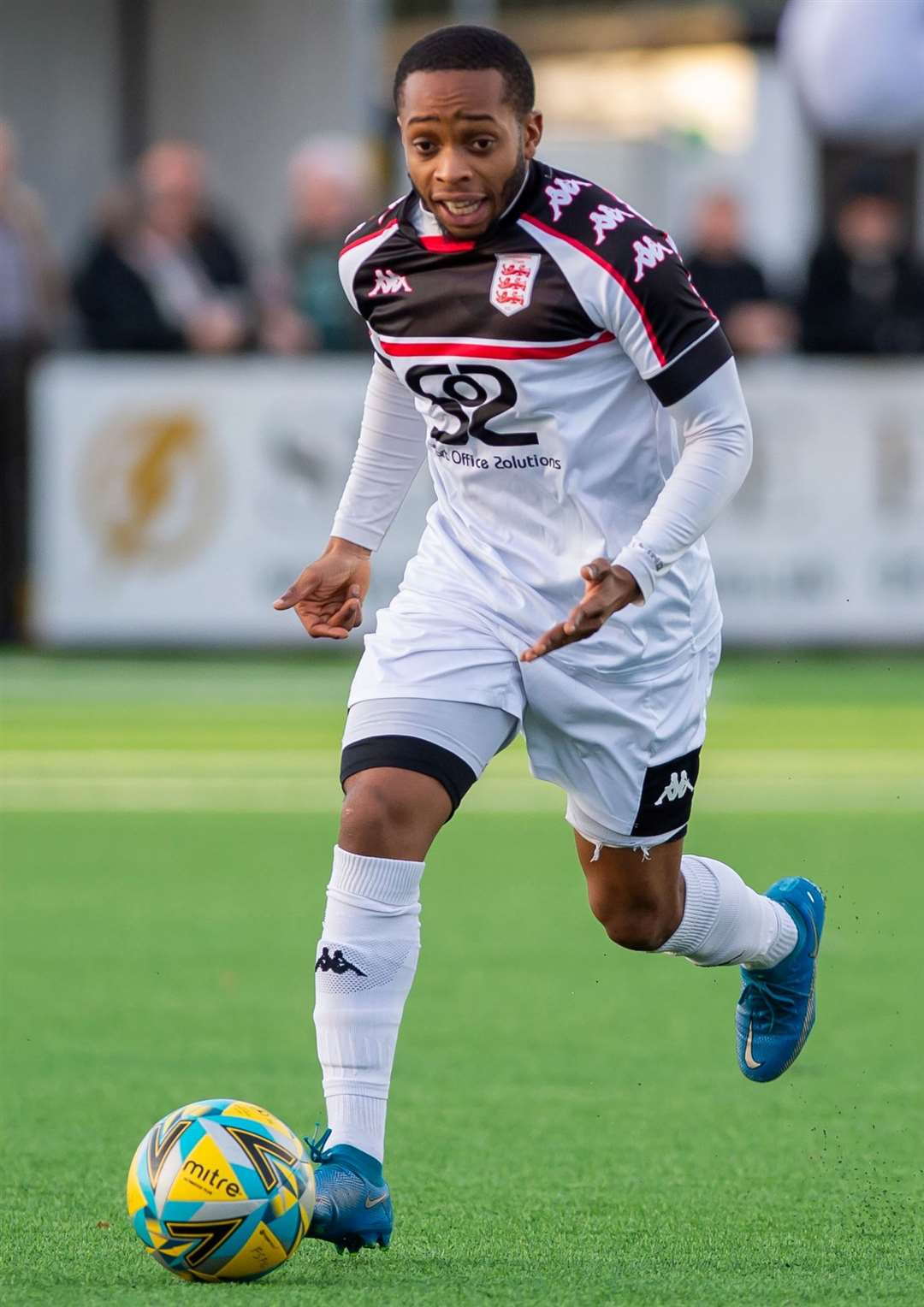 Faversham winger Kieron Campbell has impressed manager Tommy Warrilow since the latter arrived at Salters Lane. Picture: Ian Scammell