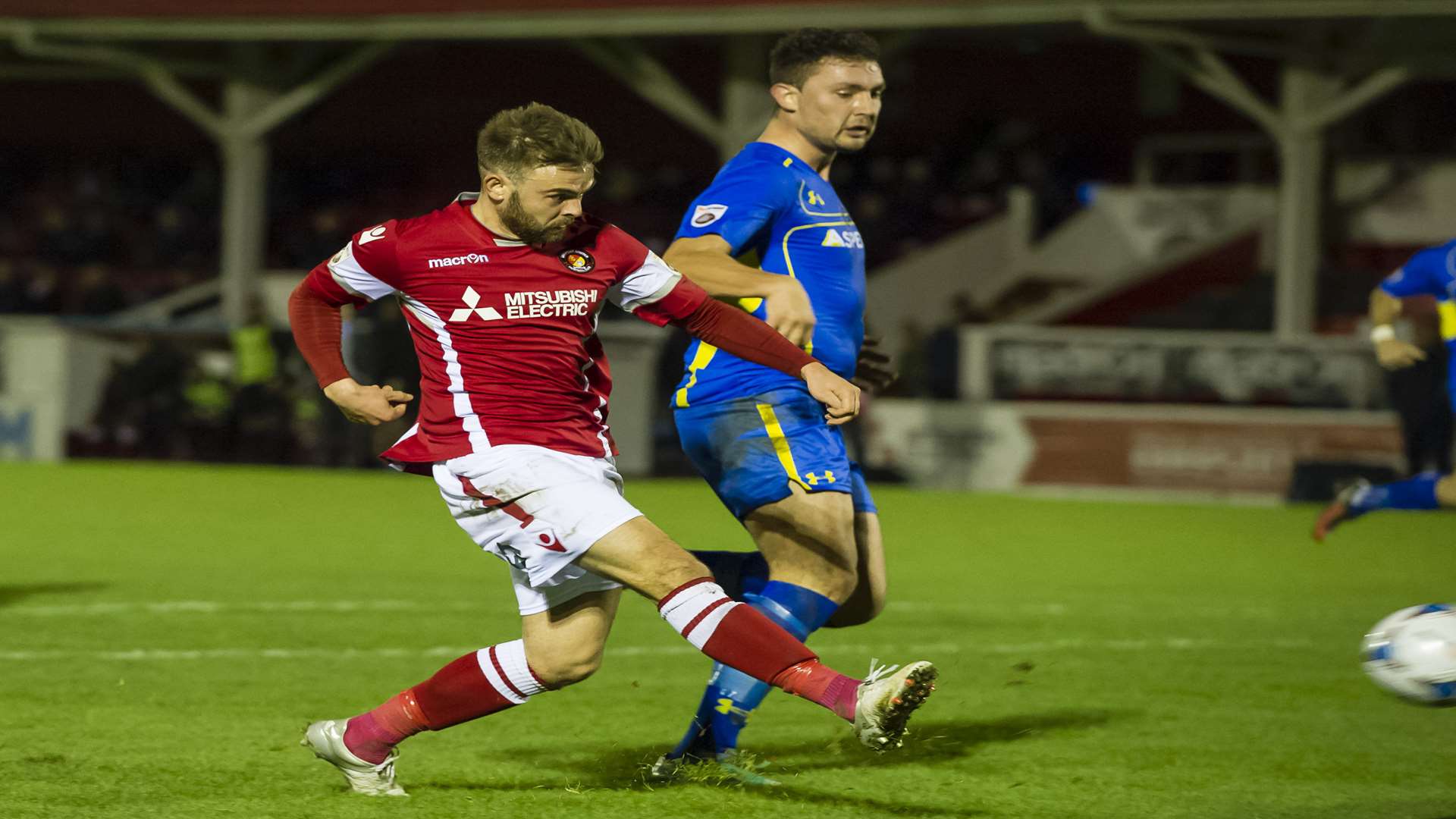 Matt Godden makes it 4-2 in the third minute of stoppage-time Picture: Andy Payton