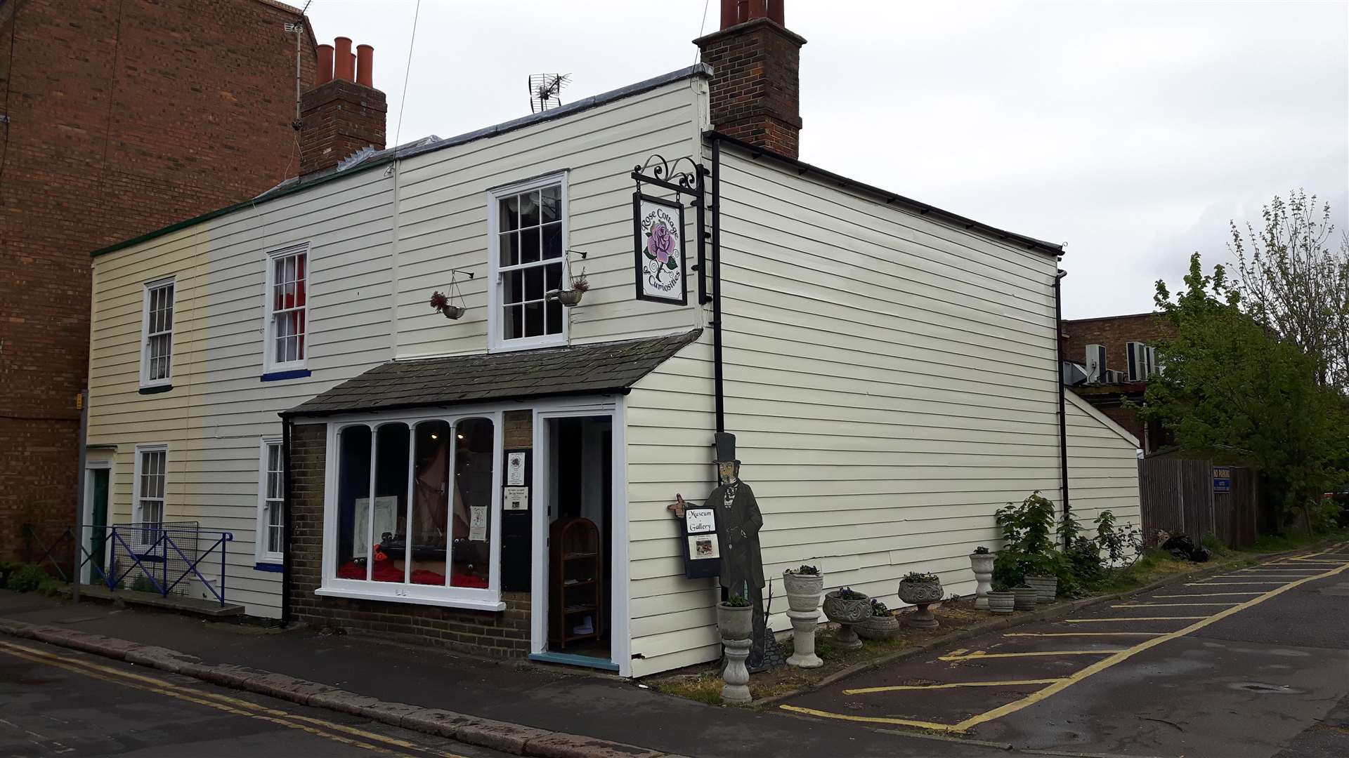 The Cottage of Curiosities in Rose Street, Sheerness, with its distinctive weather-boarding