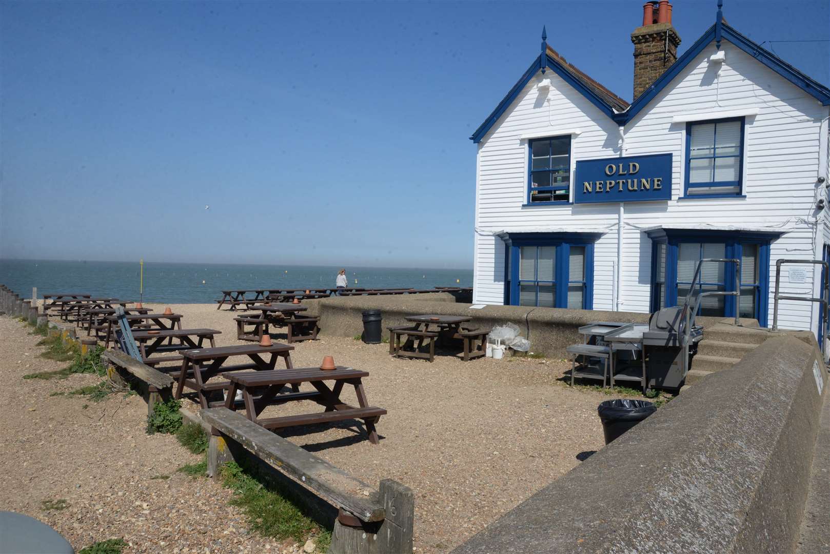 The Old Neptune pub on Whitstable beach has long proved a popular haunt for locals and visitors