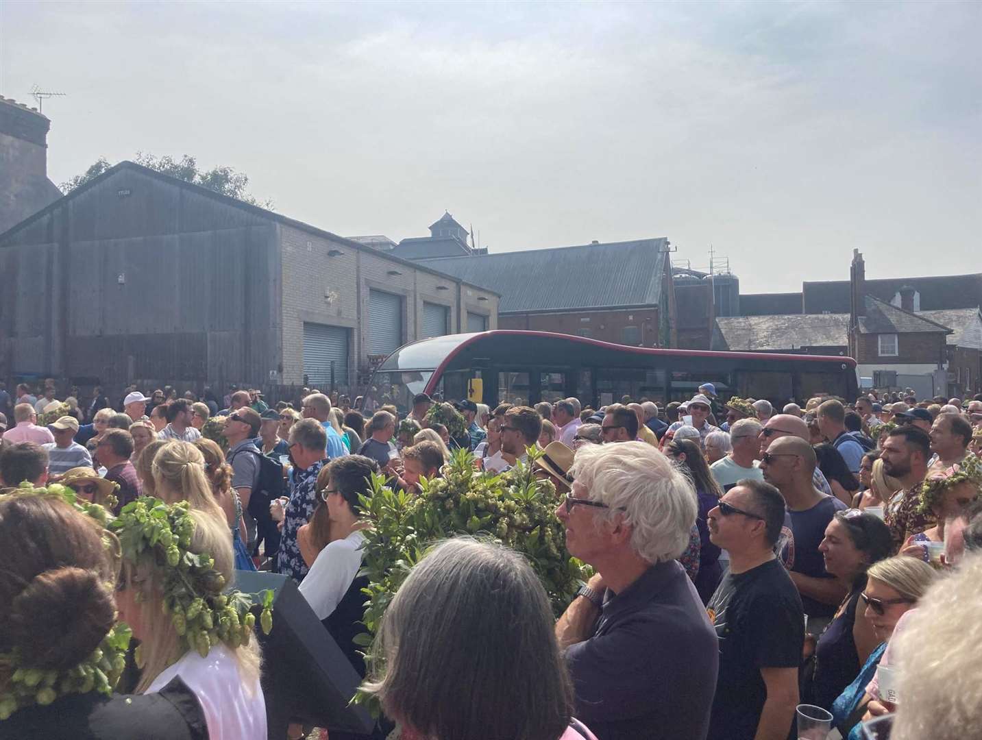 Crowds watching Marylebone Jelly at The Quay began spilling out onto the road. Picture: John Nurden