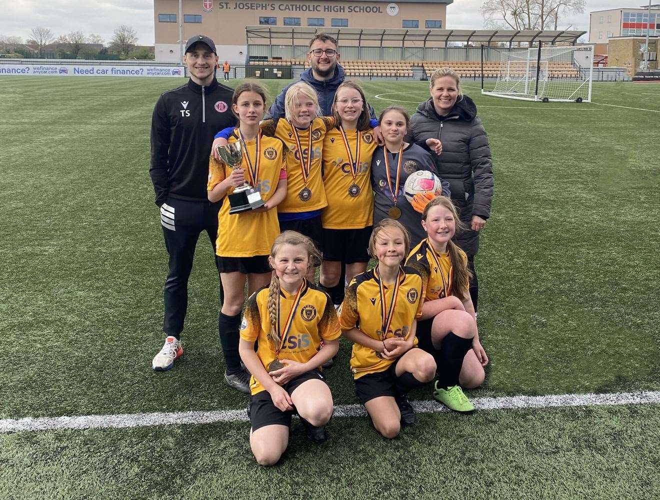 Palace Wood School will represent Maidstone United at Wembley. Picture: Dillon Rogers