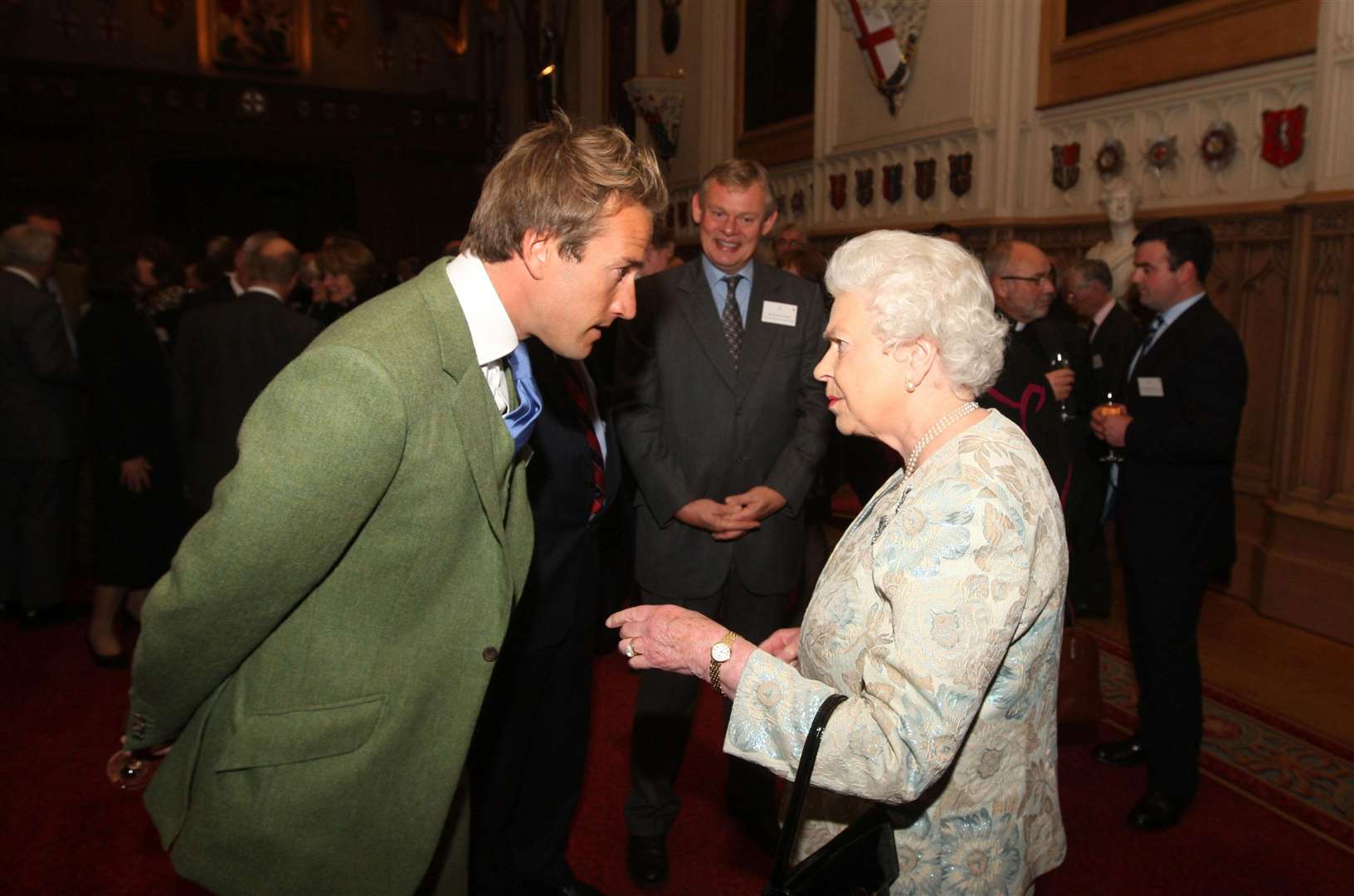 Ben Fogle meeting the Queen at Windsor Castle in 2010 (John Stillwell/PA)