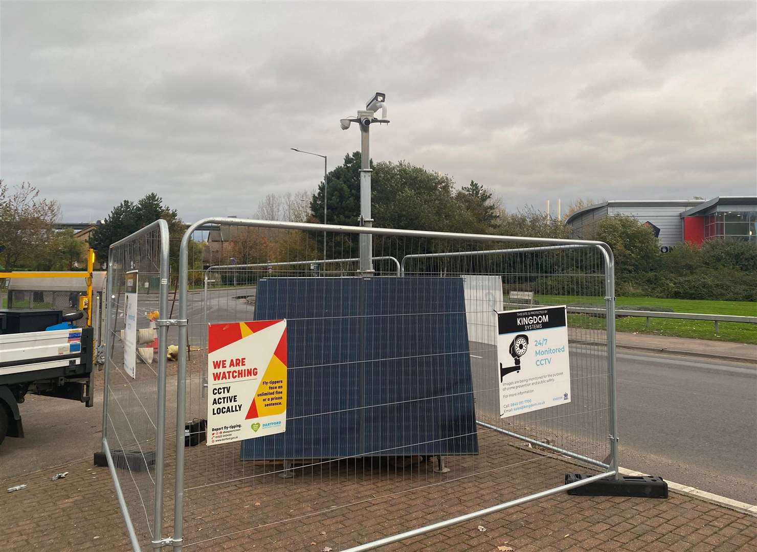 The camera has been deployed to tackle nuisance driving in Crossways Boulevard, Greenhithe. Photo: Alisdair Bach