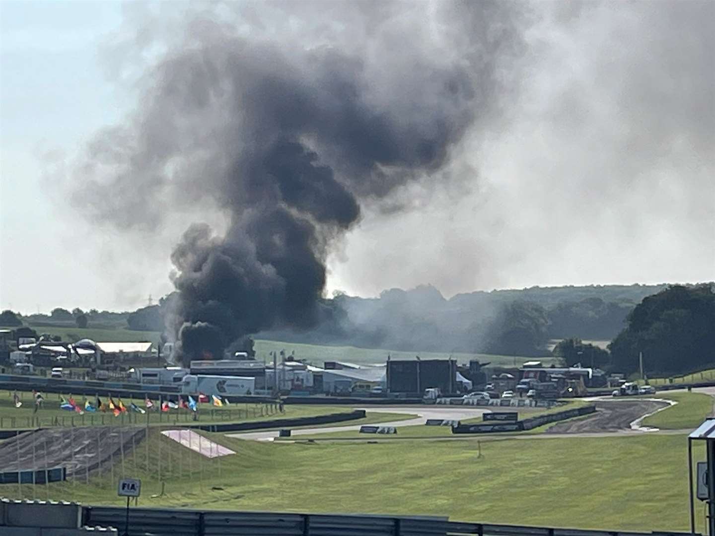 Fire crews have been called to the Lydden Hill race circuit near Canterbury. Picture: Bartholomew Hall