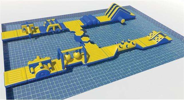 The children's pool assault course. Picture: Dover District Council