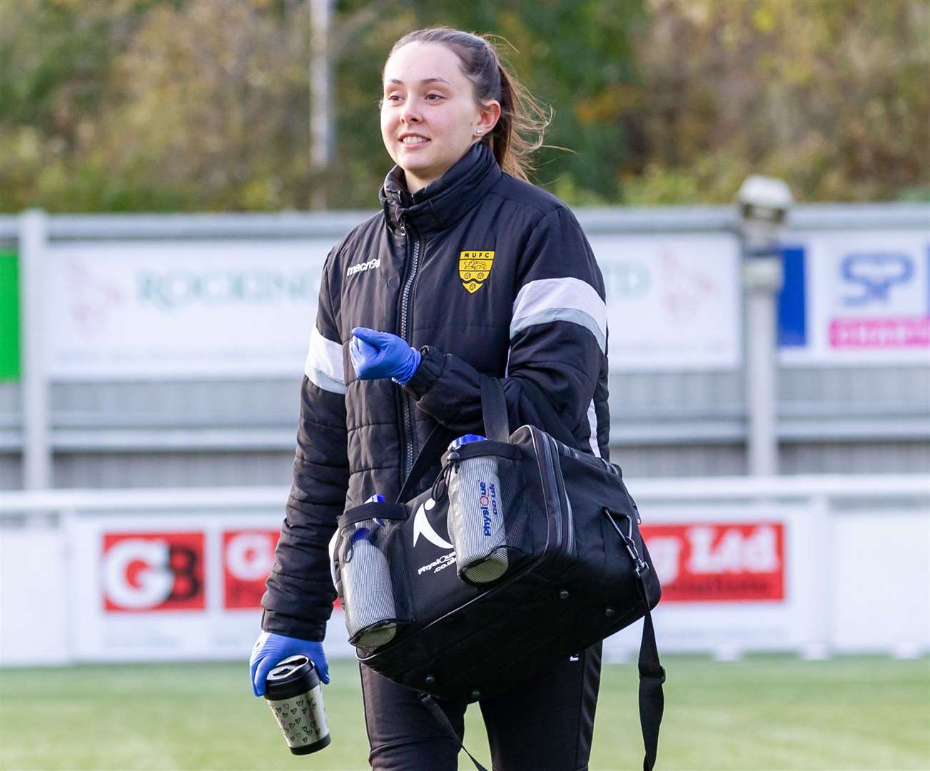 Beth Cooper on duty at an academy game Picture: Helen Cooper (28424783)