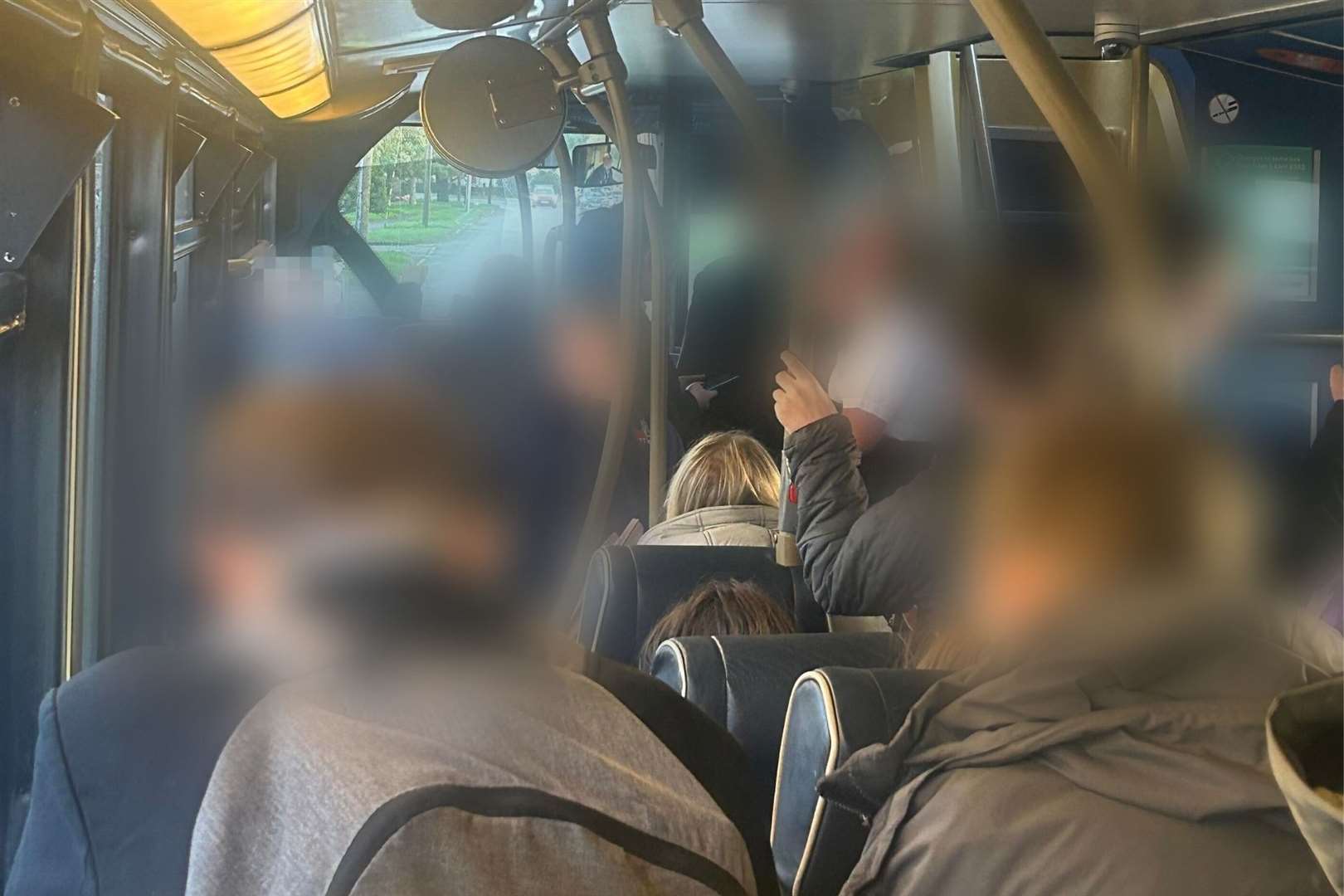 Alex Lock says he fears there will be an accident soon on the morning bus which goes through Lydd in Romney Marsh due to the number of school children squeezing onto the bus