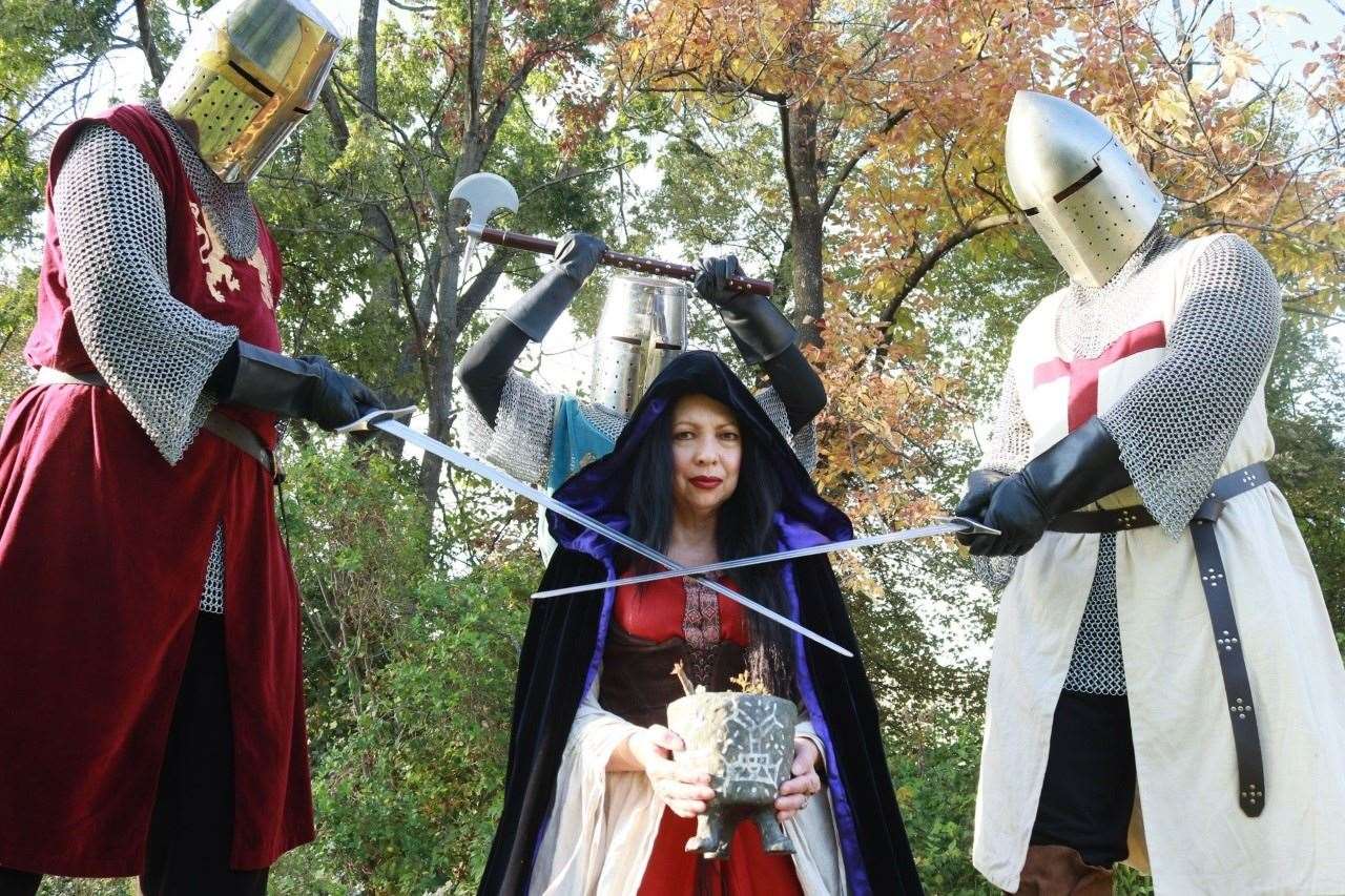 Debra Lamb appears as the witch Alysandra of Caerwent. Picture: Tony Mardon