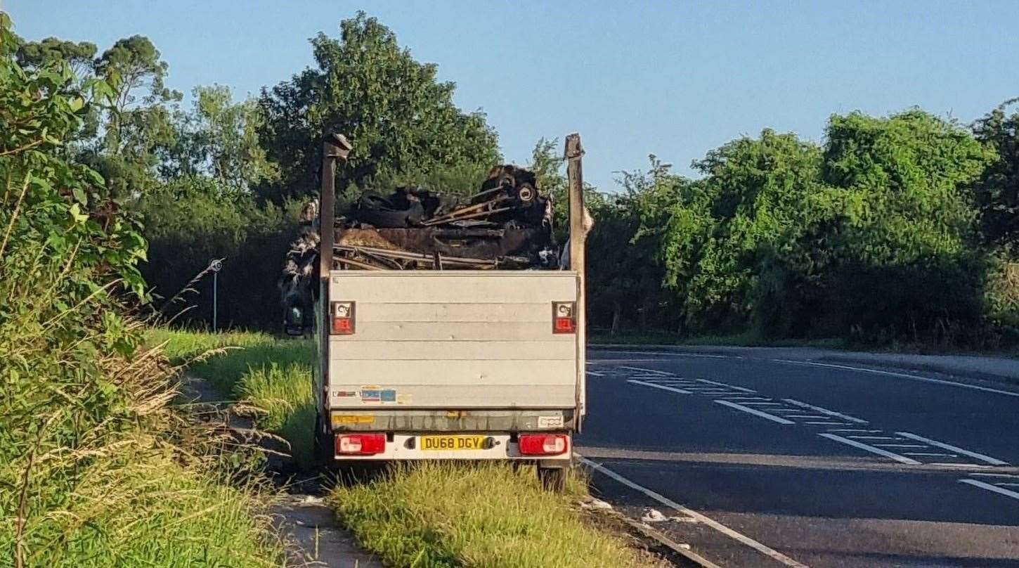 Fire crews believe the blaze was deliberate. Picture: Owen Morris