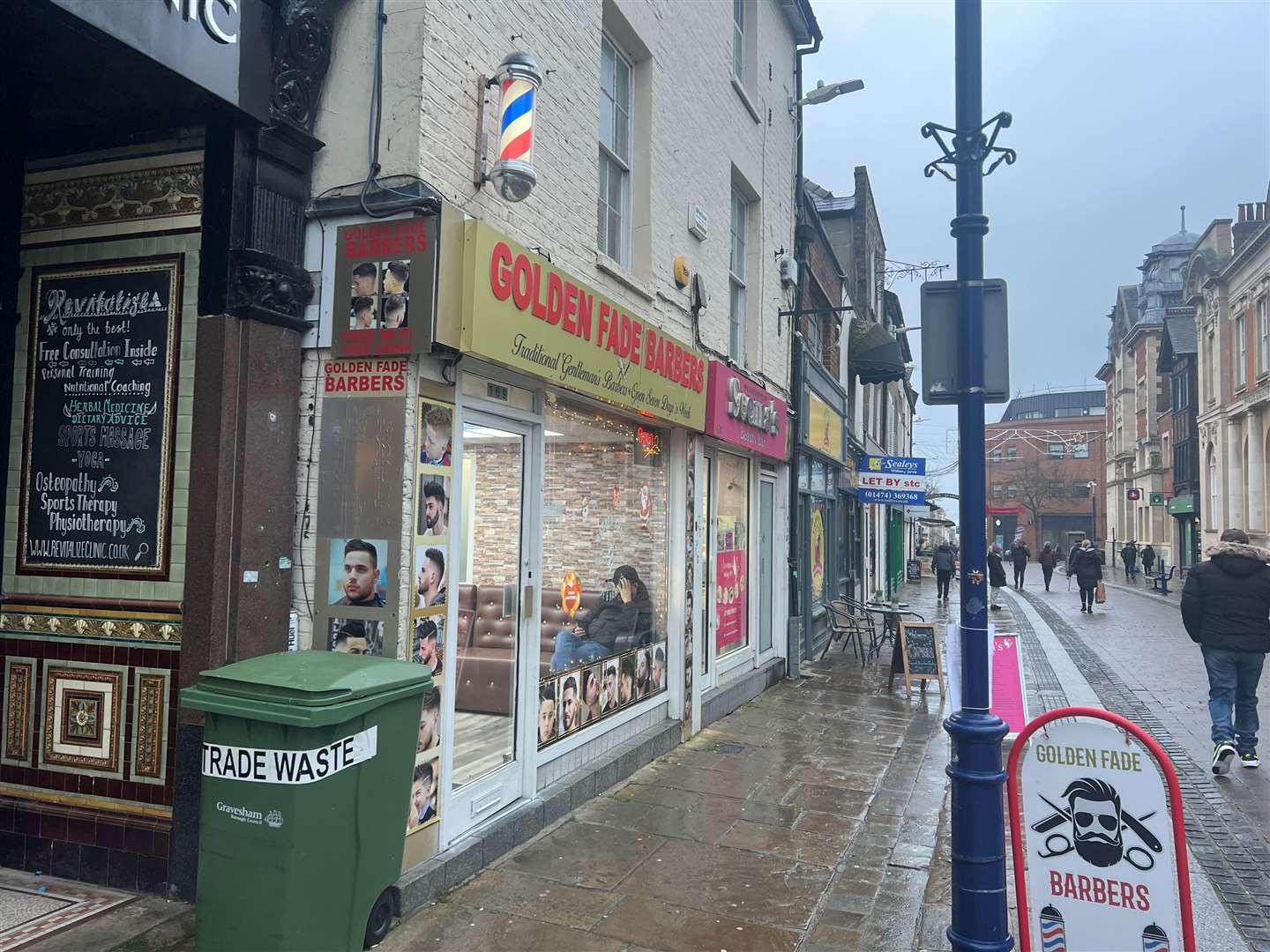 Golden Fade Barbers in Gravesend. Picture: Megan Carr