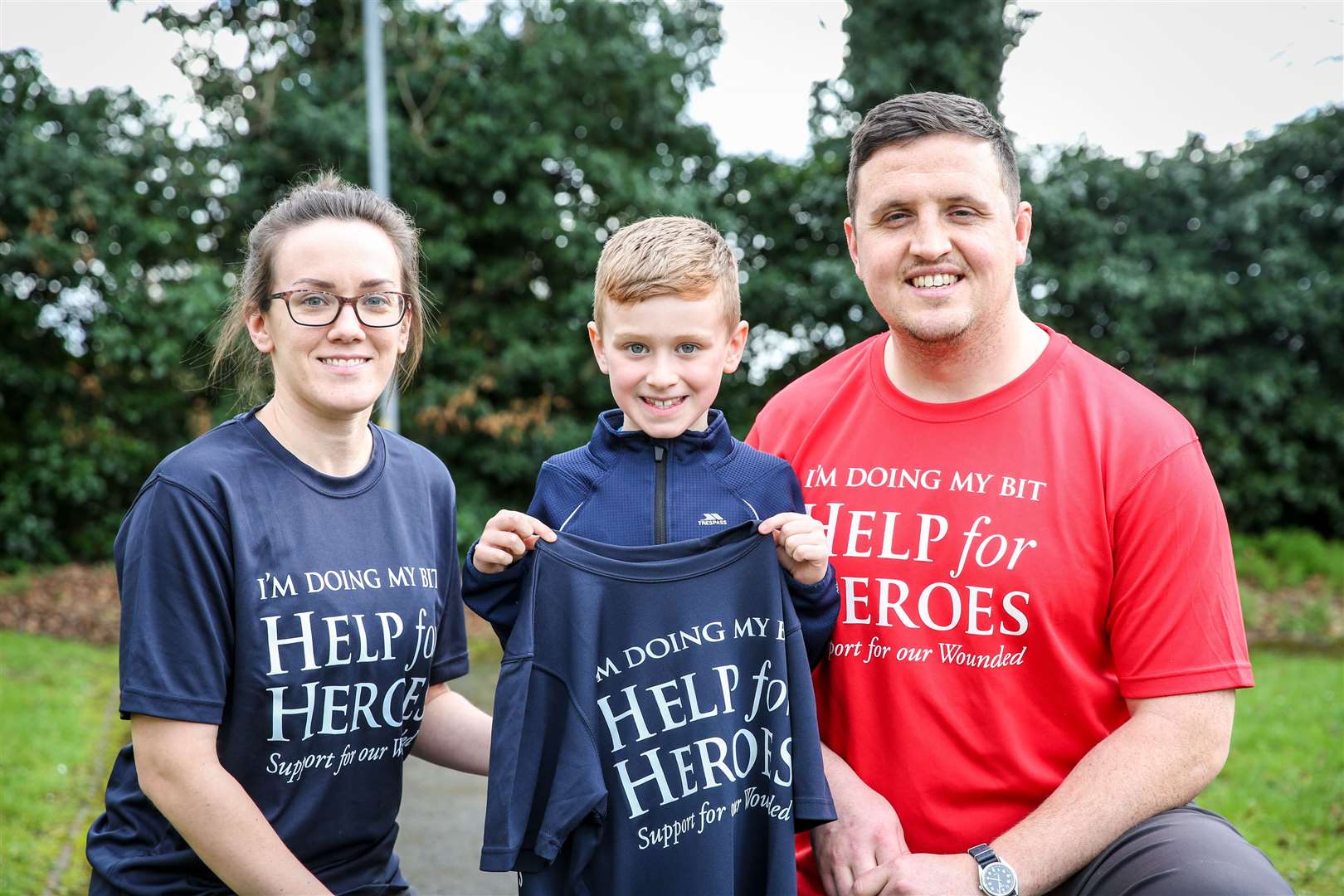 Logan with his parents Charlotte and Gary Beck