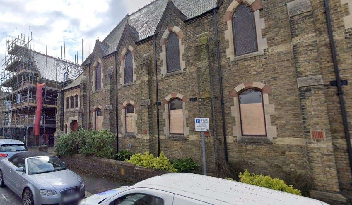 The church has been boarded up since being sat empty. Picture: Google