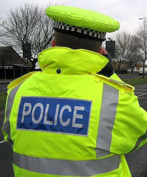 Officers from the road policing unit at Kent Police