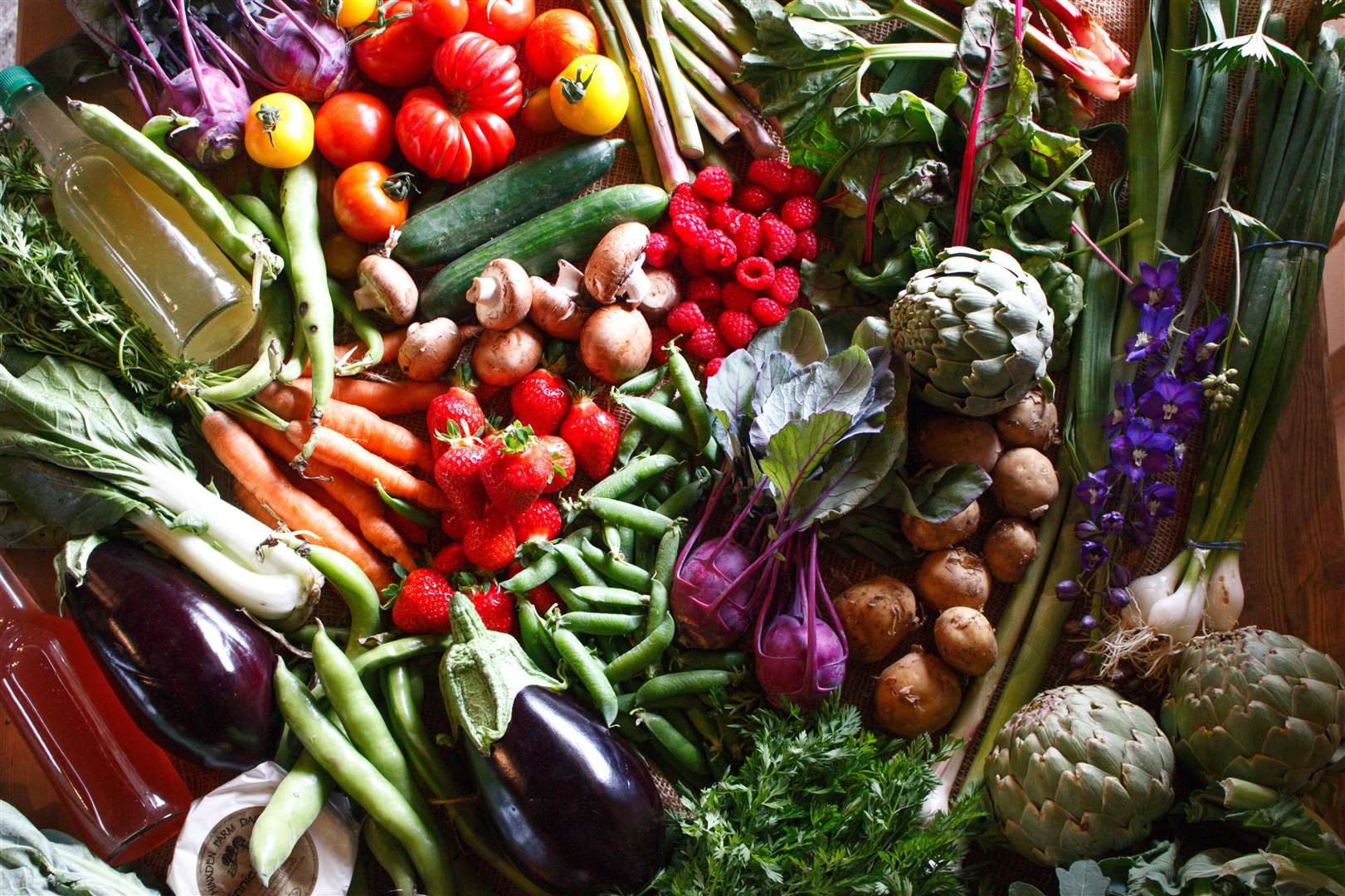 Locally-grown goodies at The Goods Shed, Canterbury