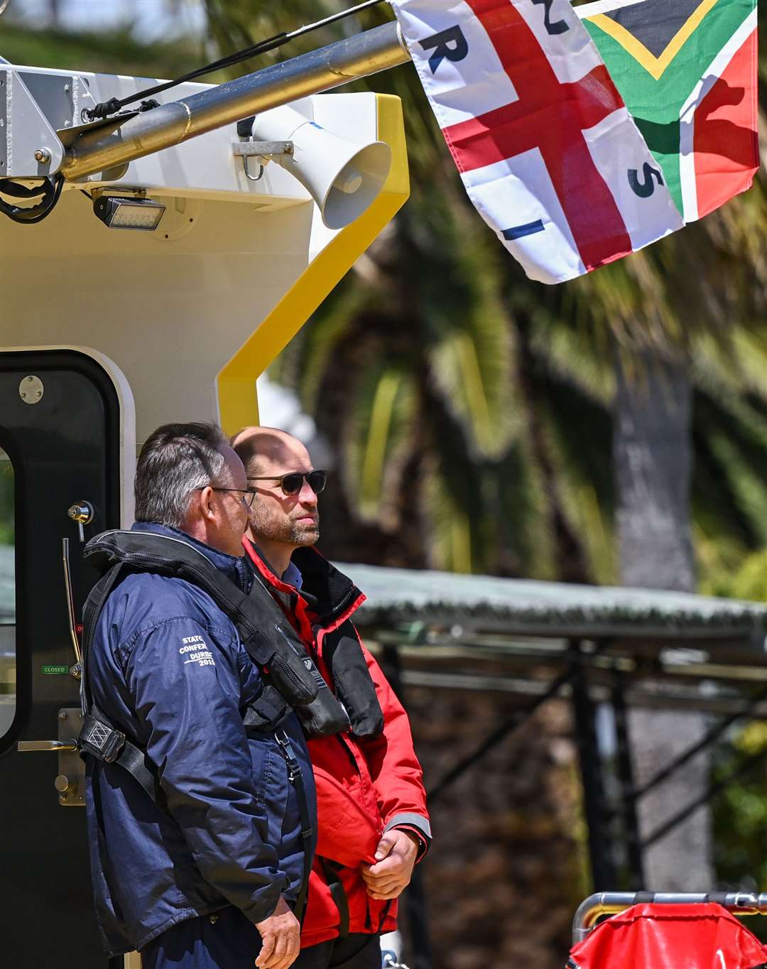 The Prince of Wales during his visit to Simon’s Town Harbour in Cape Town (Victoria Jones/PA)