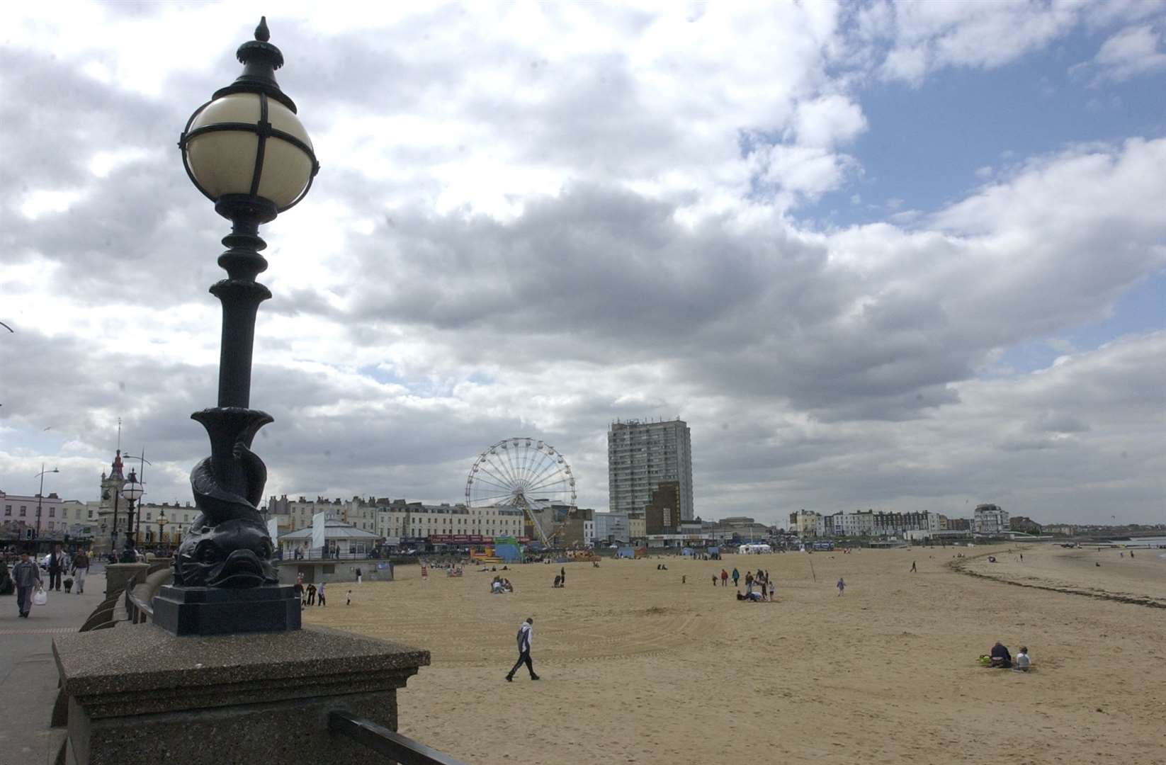 Margate Beach on a typical British day