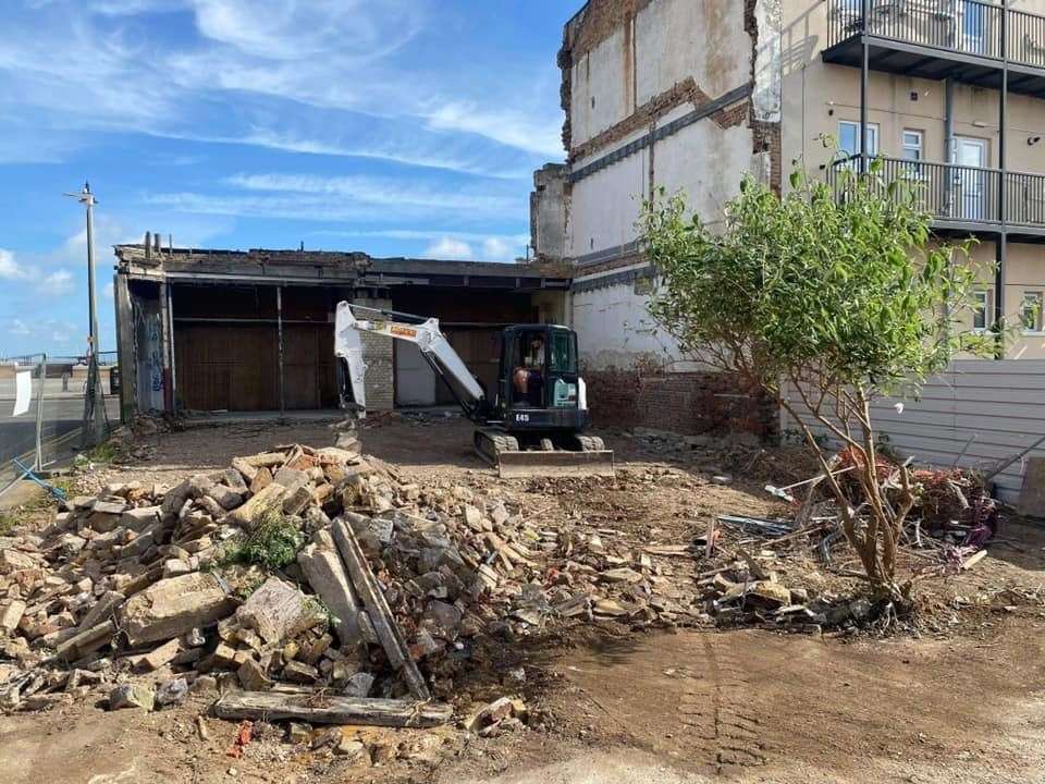 Plans have been revealed to build a hotel and rooftop at the site in Central Parade, Herne Bay. Picture: EMB Contractors Ltd