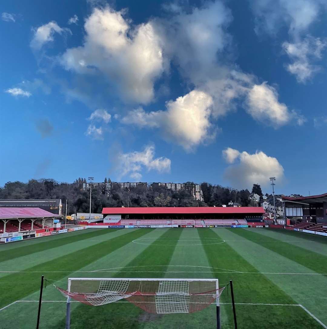 The Kuflink stadium is where Ebbsfleet United play their home games. Photo: Northfleet Harbourside