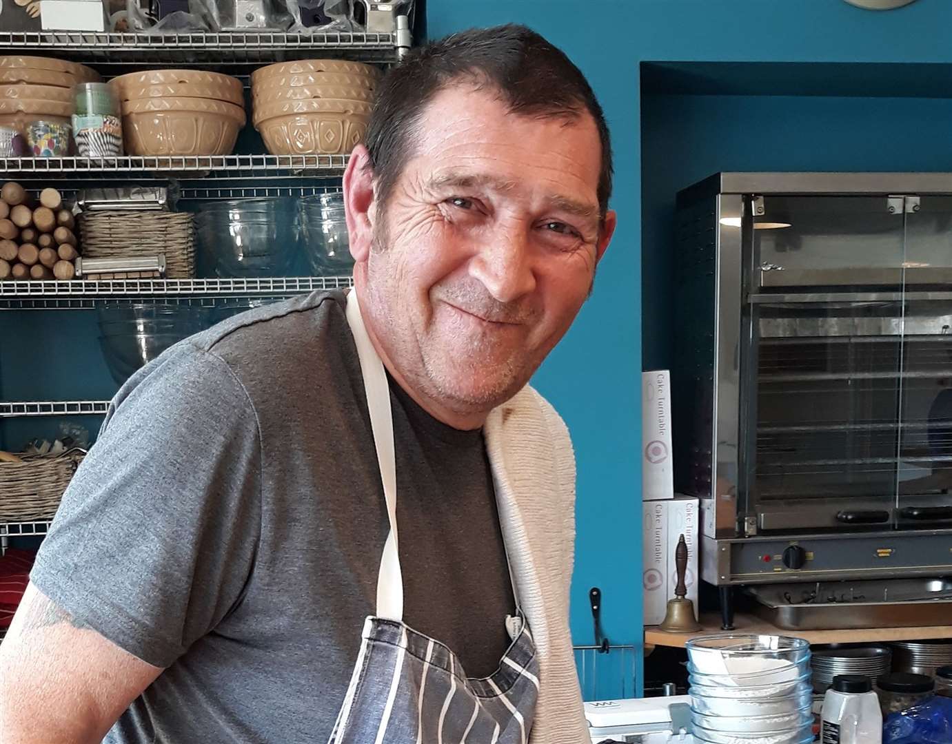 Chris King showing stroke survivors how to “Cook with Chris” Picture: Chequers Kitchen