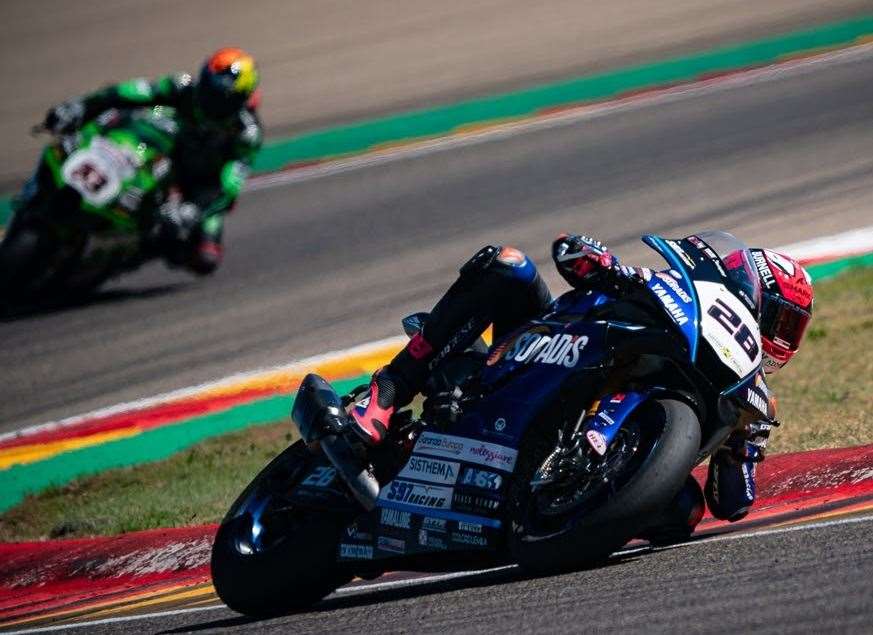 Lydd's Bradley Ray gets up to speed at Portimao for Yamaha Motoxracing. Picture: Giulio di Natale