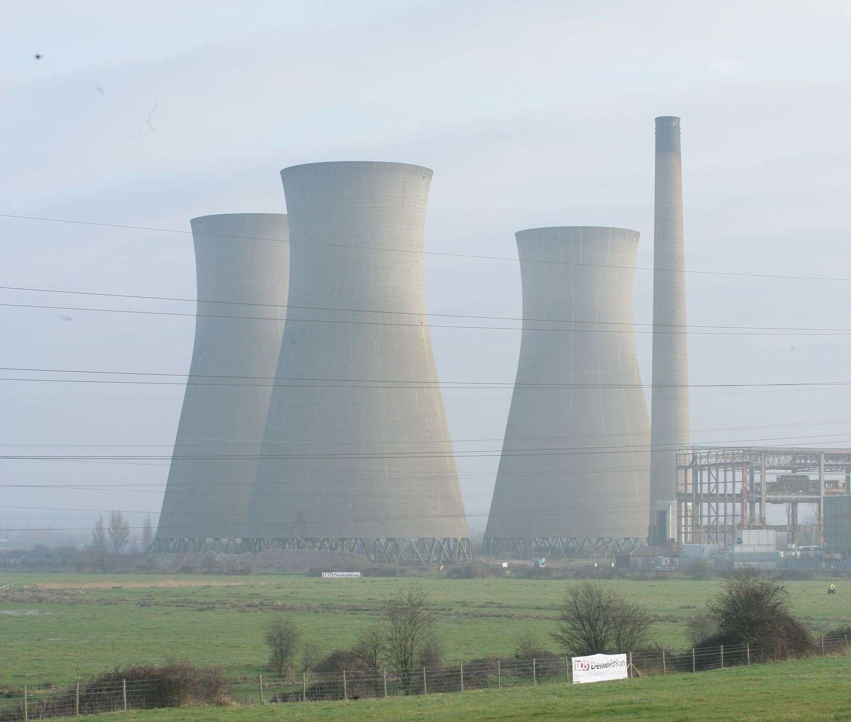 The towers, before they were destroyed. Picture: Martin Apps