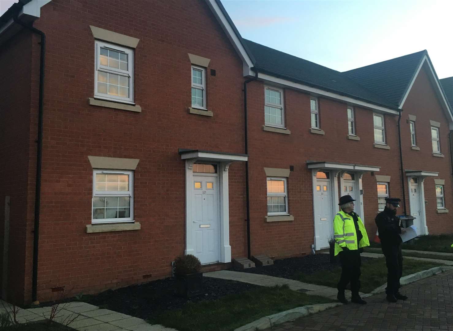 Police outside the house in Castle Drive, Westwood (6229265)