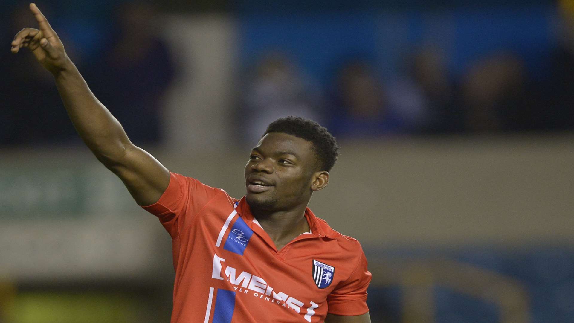 Cardiff defender Deji Oshilaja playing for Gillingham Picture: Barry Goodwin