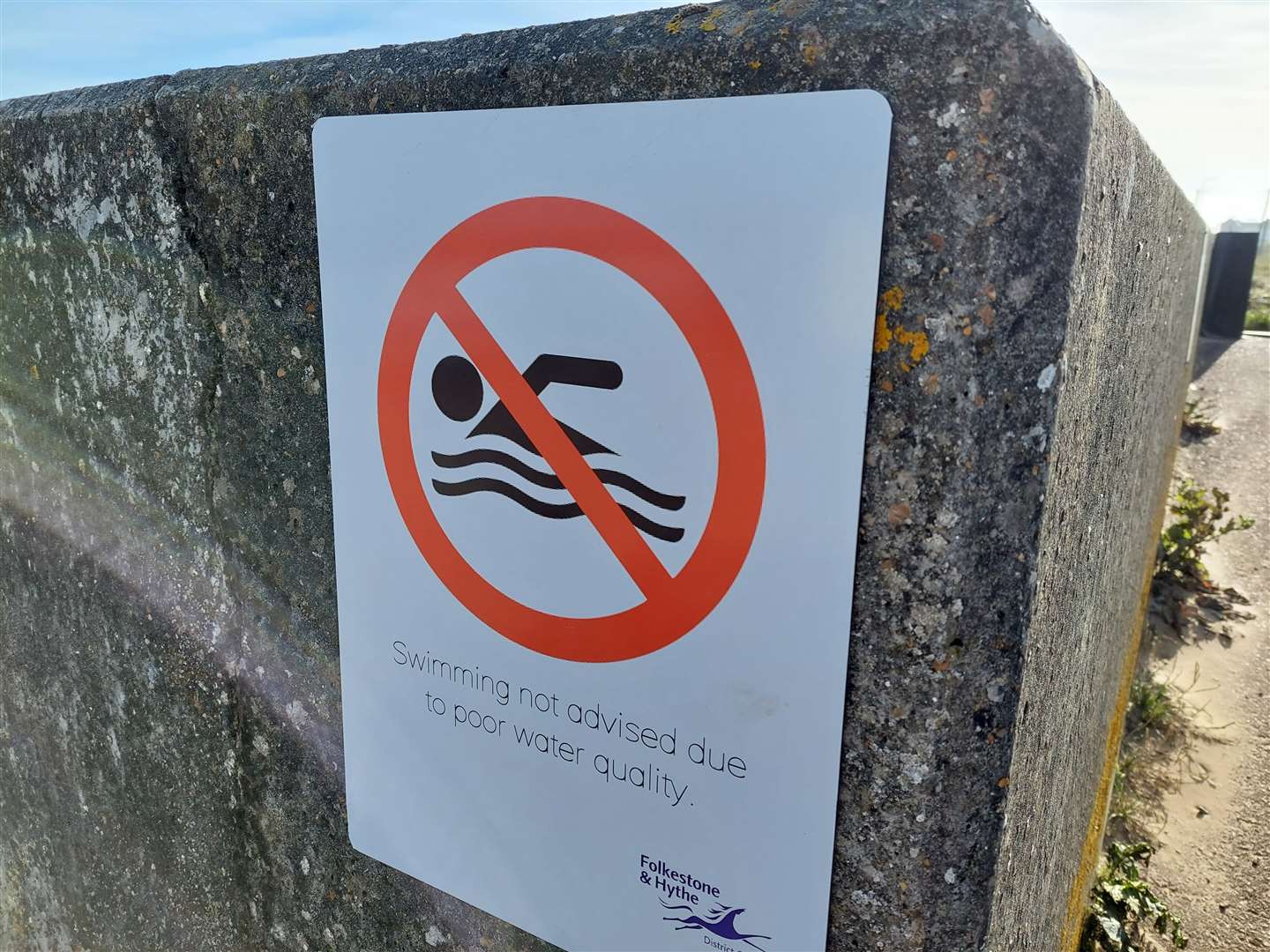 A 'do-not-swim' warning has been in place at St Mary's Bay since February 2023