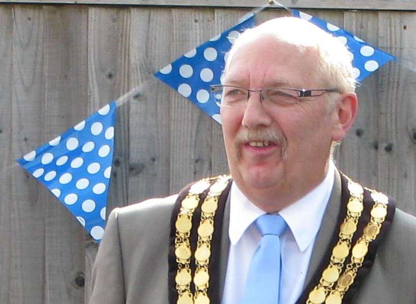 Mayor Owen Baldock gave a speech at the event