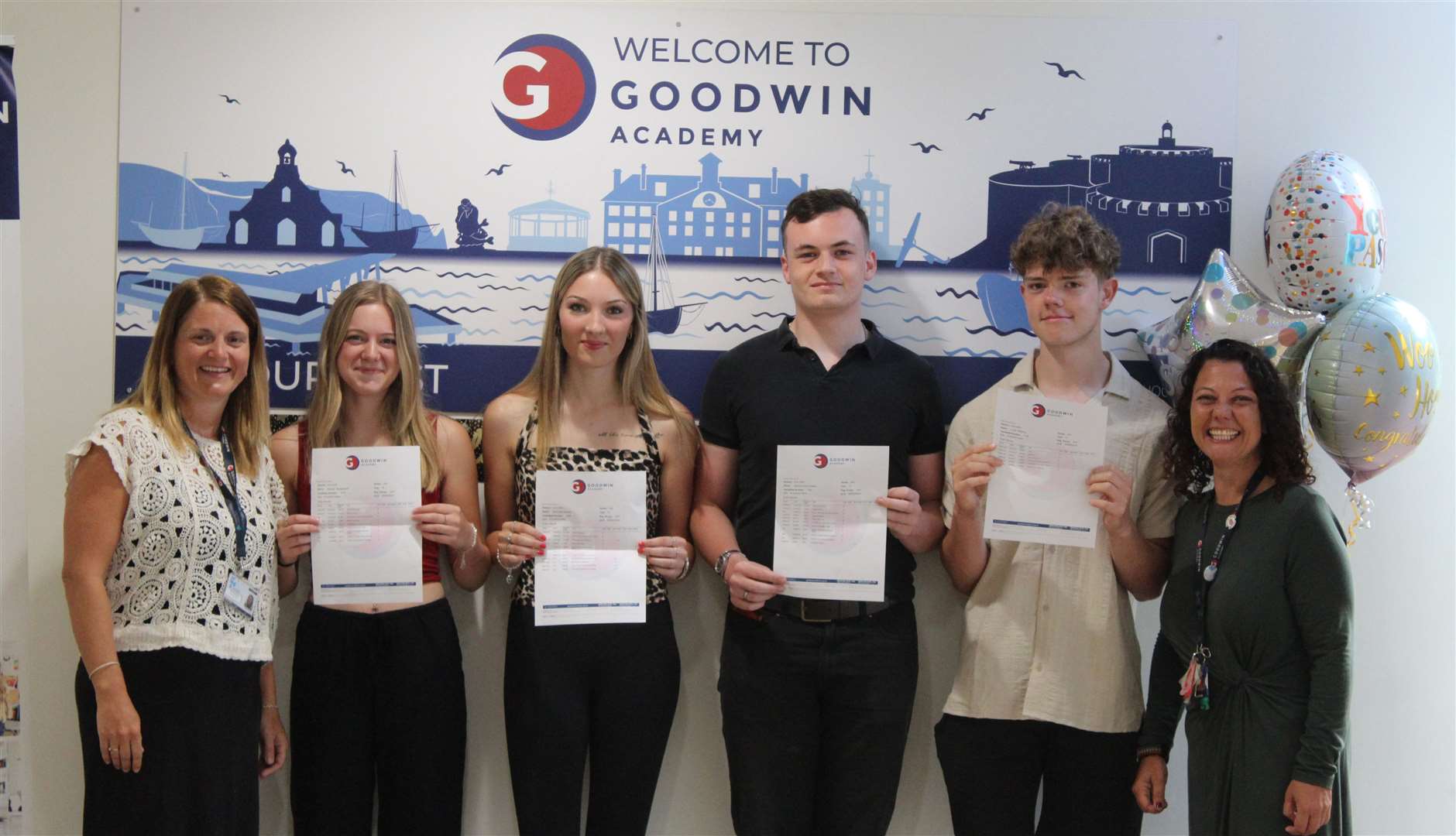 Goodwin Academy in Deal saw high marks in sport diploma, health and social care and applied science. Picture: Goodwin Academy