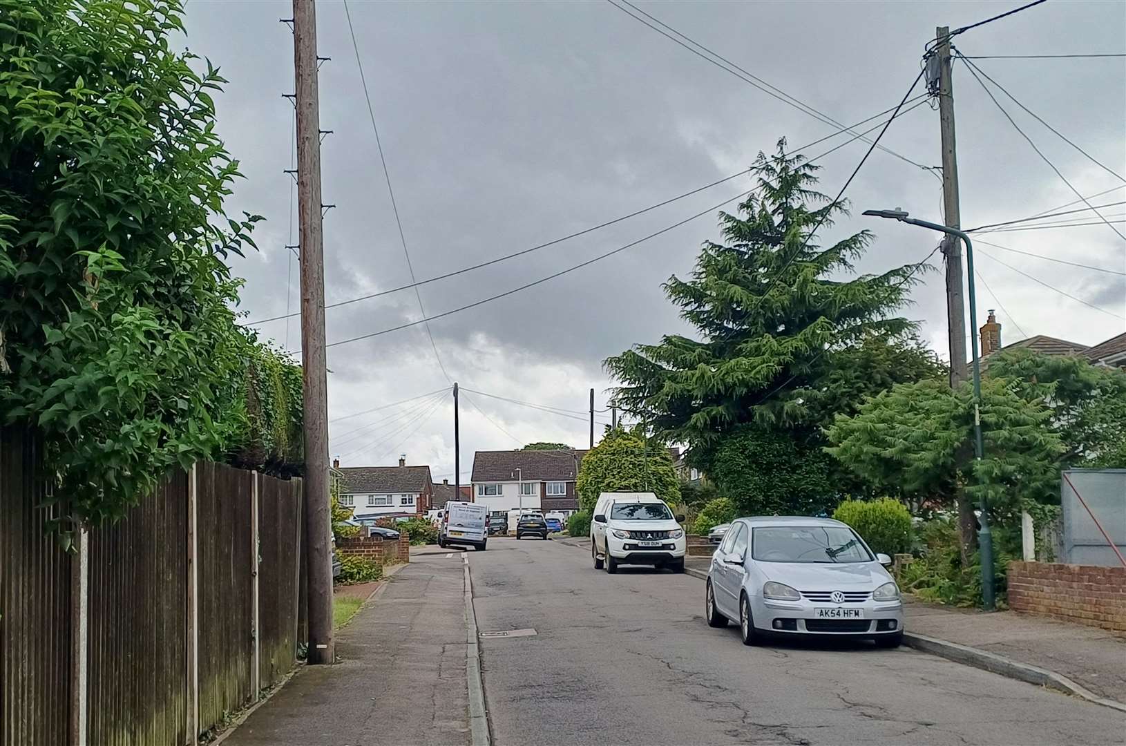 Police carried out a search warrant at a property in Rochester Crescent, Hoo