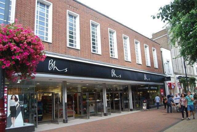 The former Tunbridge Wells branch of BHS