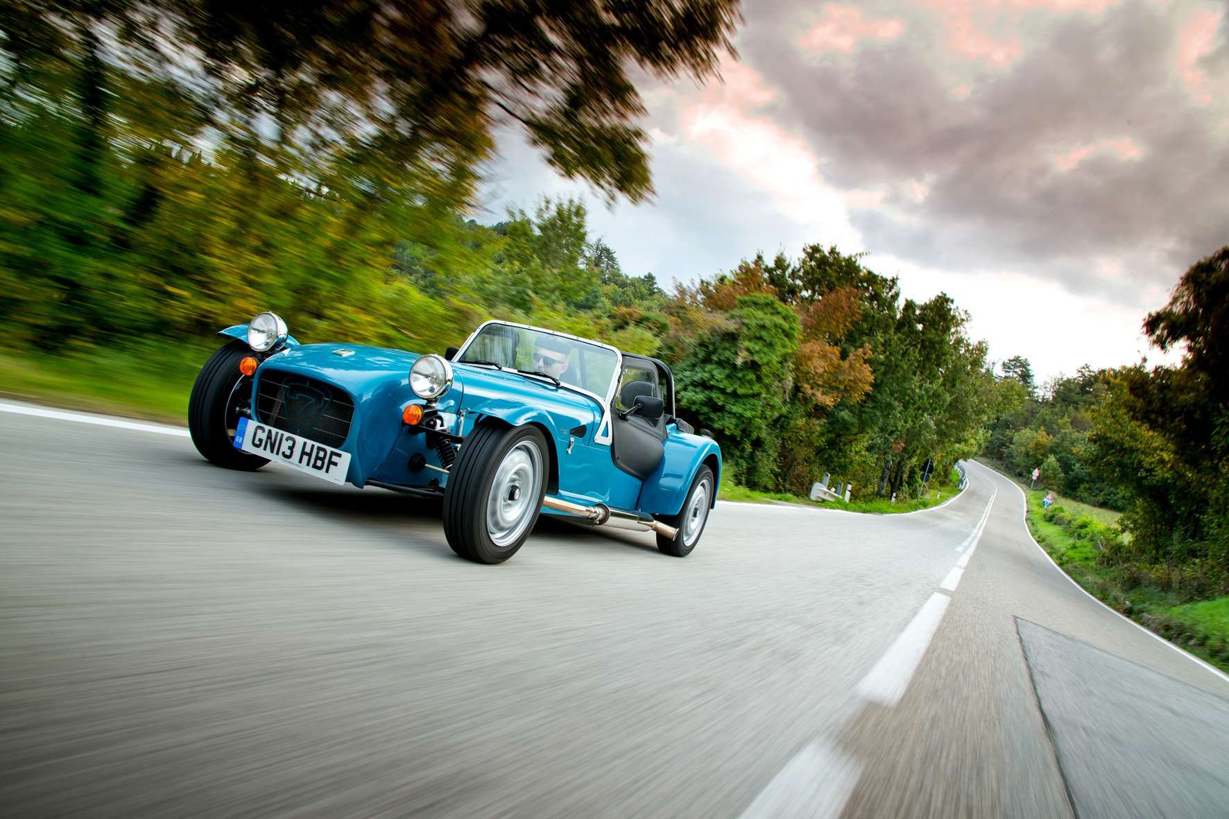 A Caterham Seven 160, which is manufactured at its Dartford headquarters