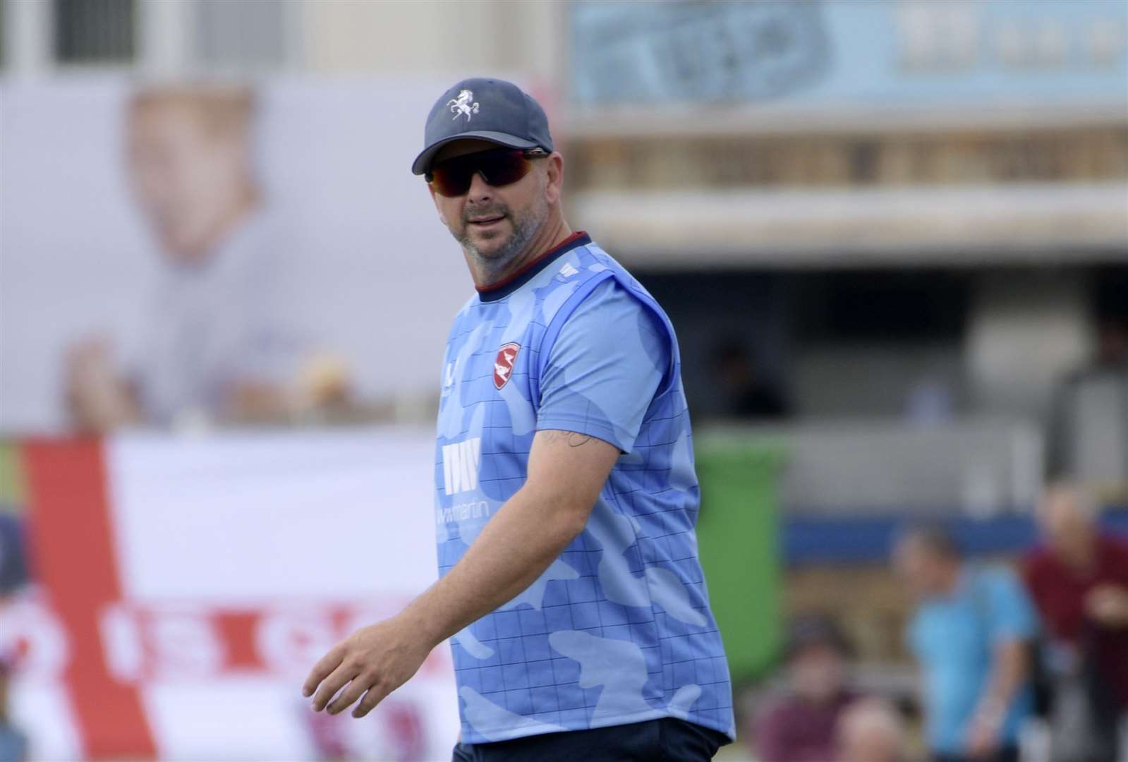 Kent's Darren Stevens - helped guide St Lawrence & Highland Court back to the Kent League Premier Division. Picture: Barry Goodwin