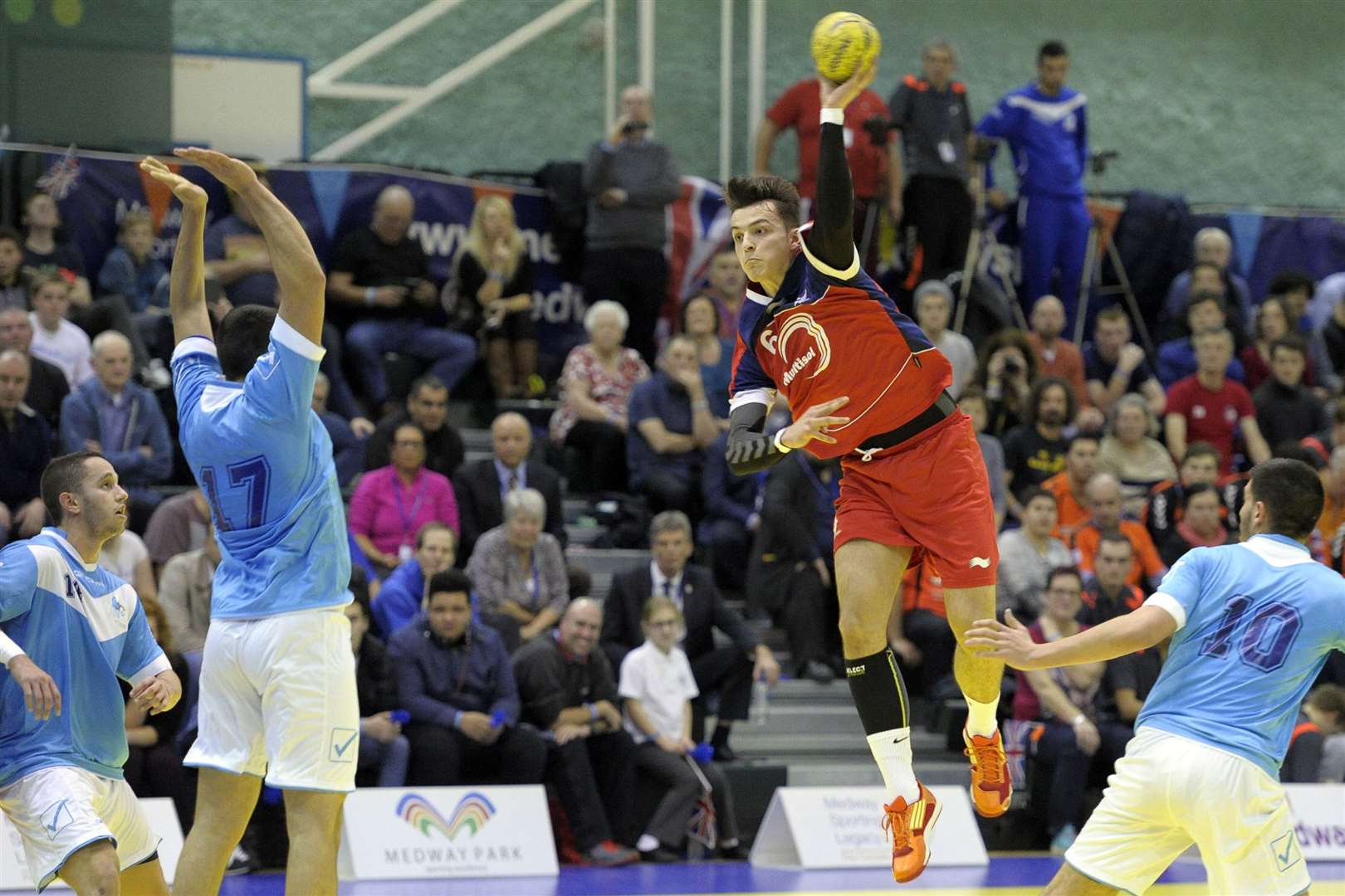 Medway Park hosting an Under-21 World Cup qualifier between Great Britain and Israel