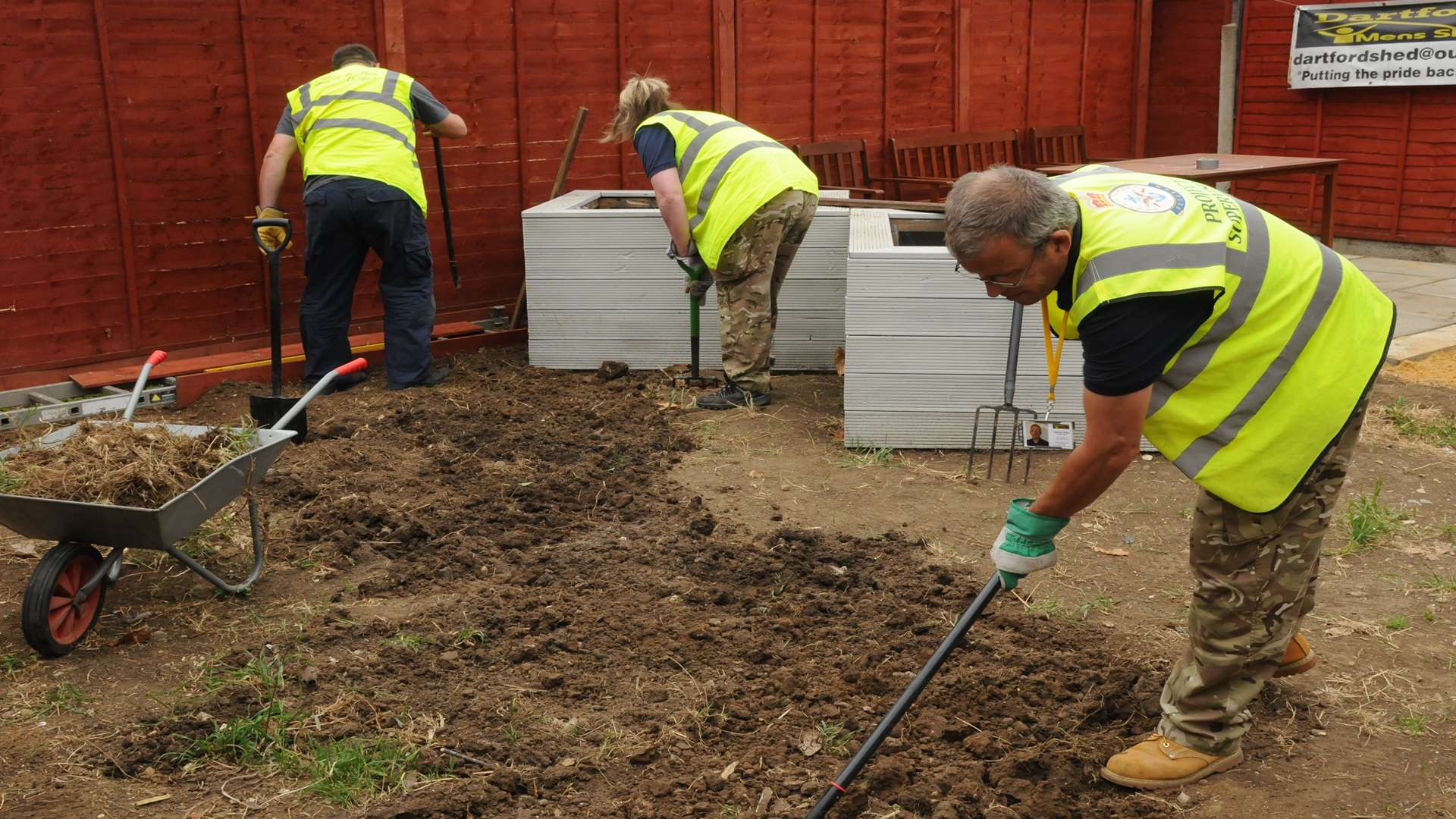 Dartford Men's Shed at work