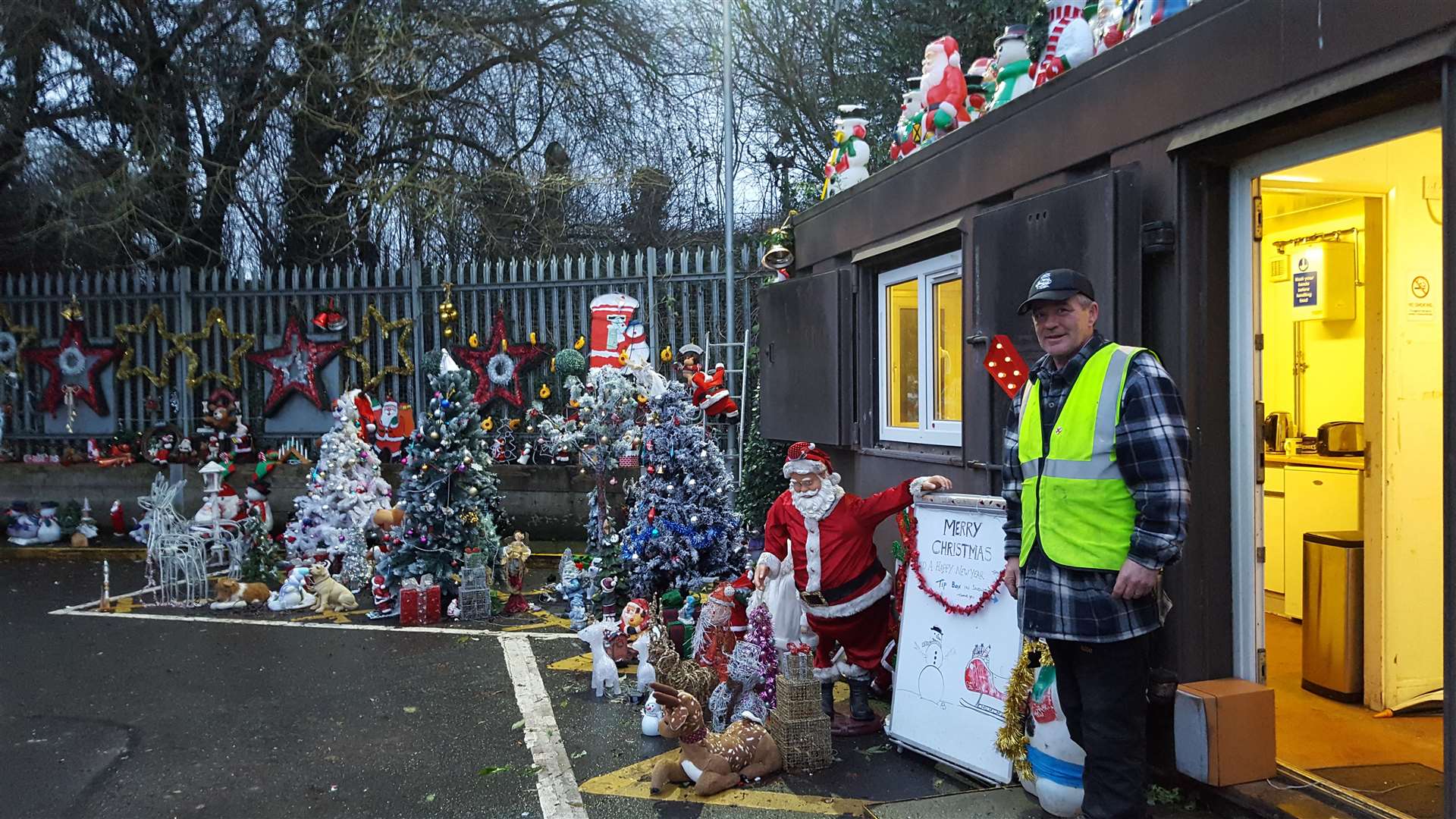 John Goble, 55, who works at Maidstone Household Waste Recycling Centre in Burial Ground Lane, Tovil