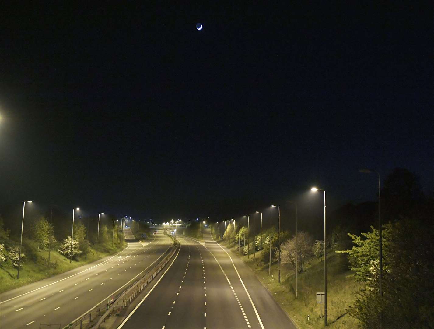 The car was stopped on the M20. Picture: Barry Goodwin