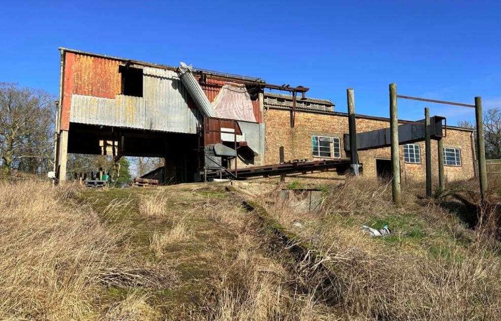 There are a number of disused buildings on site