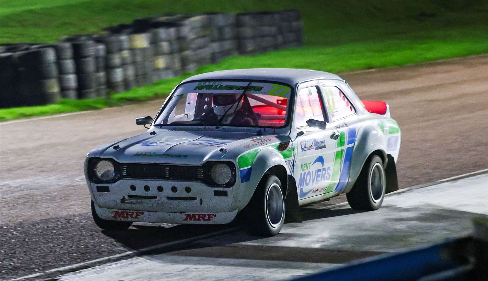 The Isle of Sheppey's Dan Swayland on his way to Retro Rallycross title glory at Lydden Hill. Picture: 5 Nations British Rallycross Championship media team