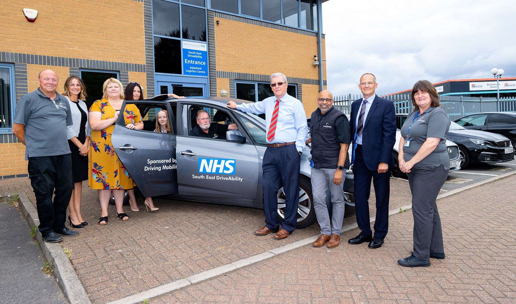 From left: Gordon McIntyre of SED Driver Maintenance, Superintendent Angie Chapman, Karen McMillan who is head of the Safer Detention and Traffic Process Unit, Sue Weston who is traffic summons manager with Kent Police, SED business manager Sian Mitchell, Kevin Reader, David Currie, Anu Varshney, Rob Heard and Pauline Newby who is SED occupational therapist