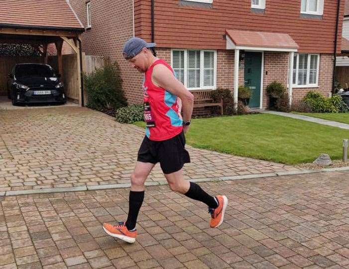 His latest challenge is to run 50 half marathons in as many days. Picture: Steve Wolfe