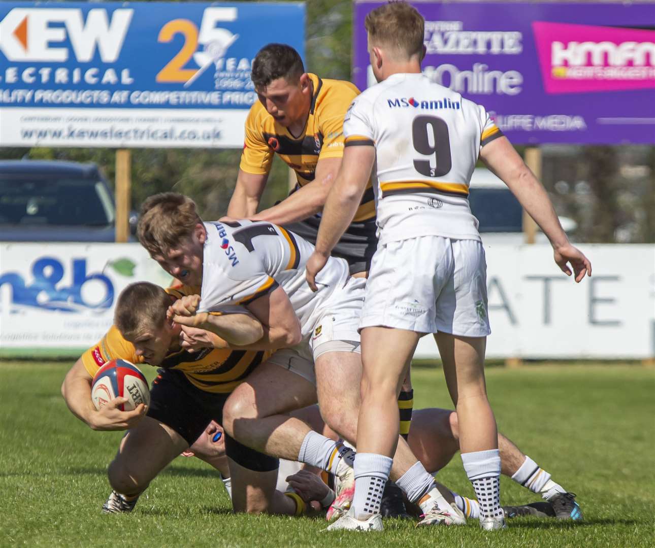 Canterbury and Esher do battle. Picture: Phillipa Hilton