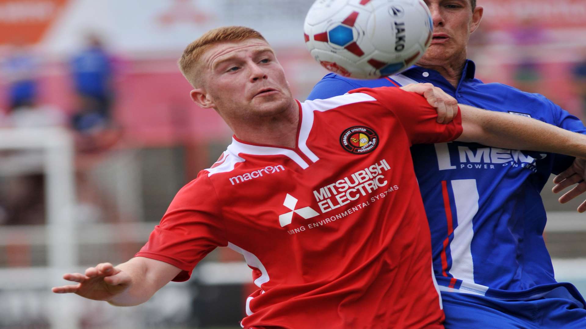 Alex Osborn action for Ebbsfleet Picture: Richard Eaton