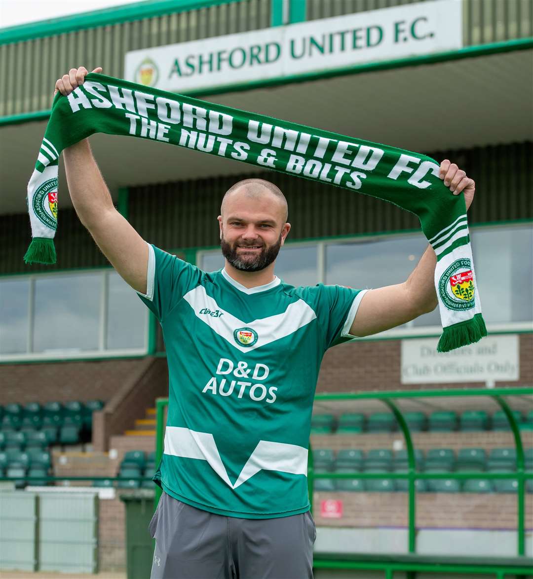 Striker Gary Lockyer is back at Ashford. Picture: Ian Scammell