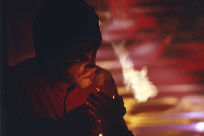 A user smokes a legal high. Picture: Library image